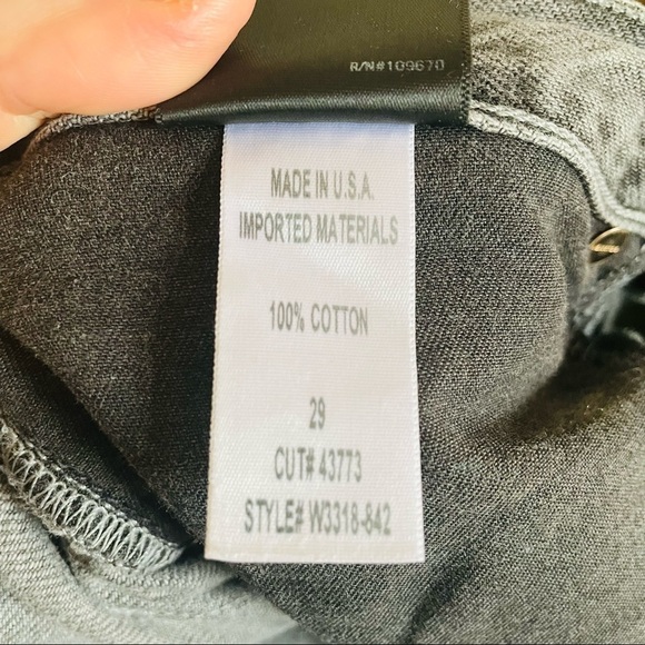 GOLDSIGN Gray Benefit High Rise Relaxed Straight Leg Jeans - Picture 4 of 10